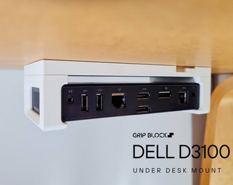 Support de station d'accueil de bureau Dell D3100 Gestion des câbles Adaptateur de montage de station d'accueil Dell D3100