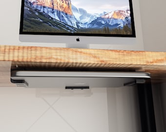 Support pour ordinateur portable sous la table, bureau, rangement pour Macbook, gestion des câbles pour ordinateur portable, organisation, support de montage pour ordinateur portable