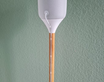 Support En Bois Véritable Pour HomePod 2ème Génération 2023 - Chêne Blanc, Stable, Antidérapant