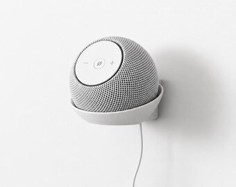 Support mural pour Echo Dot Max | Support pour Amazon Echo Dot Max | Vis et chevilles incluses | Blanc ou noir