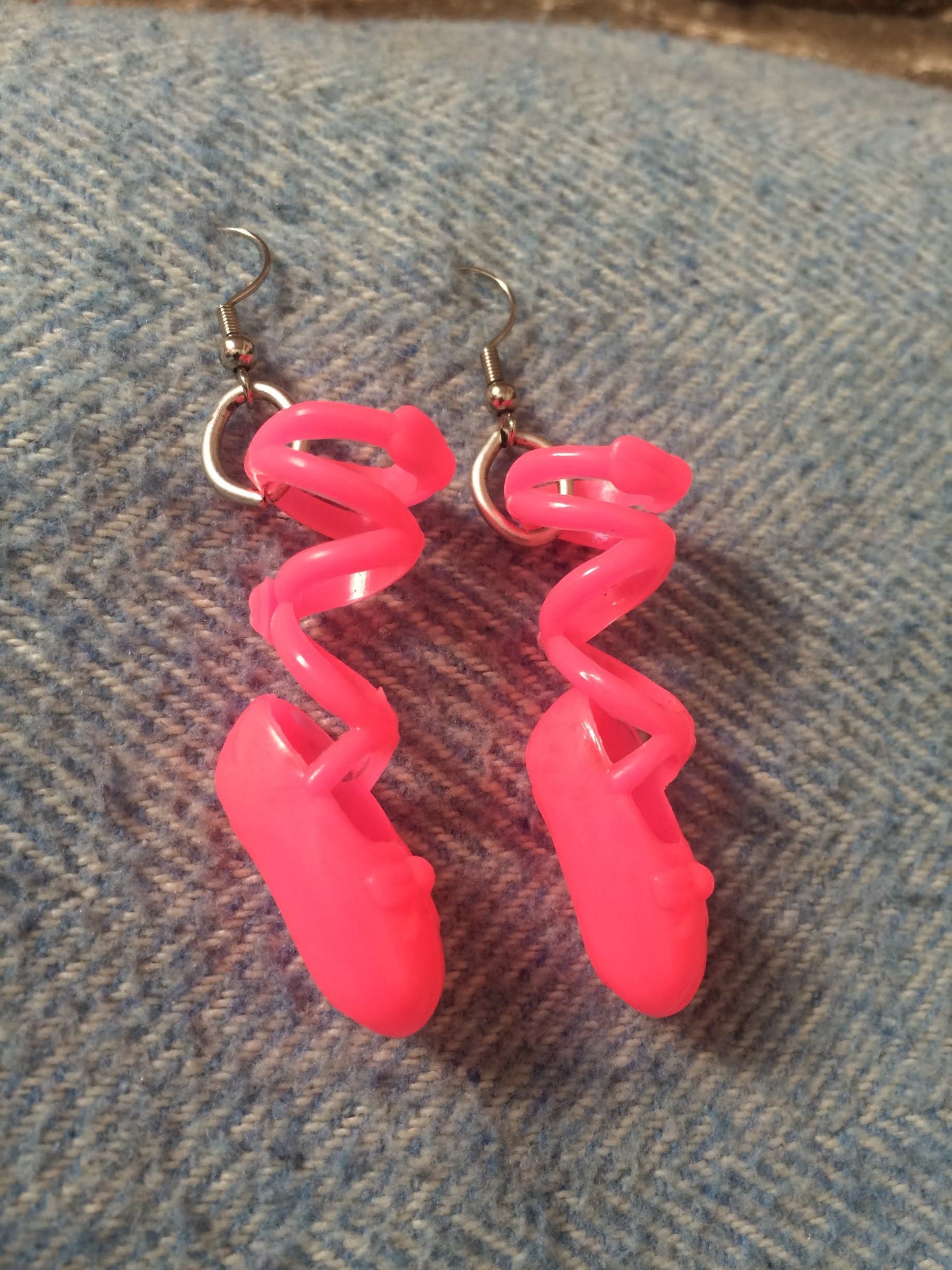 ballet slipper earrings