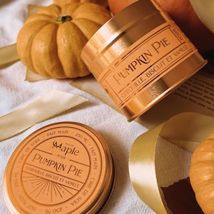 Świeca PUMPKIN PIE | Dynia, Wanilia, Ciasto, Świeca Sojowa, Urodziny, Świeca Halloweenowa, 100 ml | 250ml | 9 uncji | 4 uncje