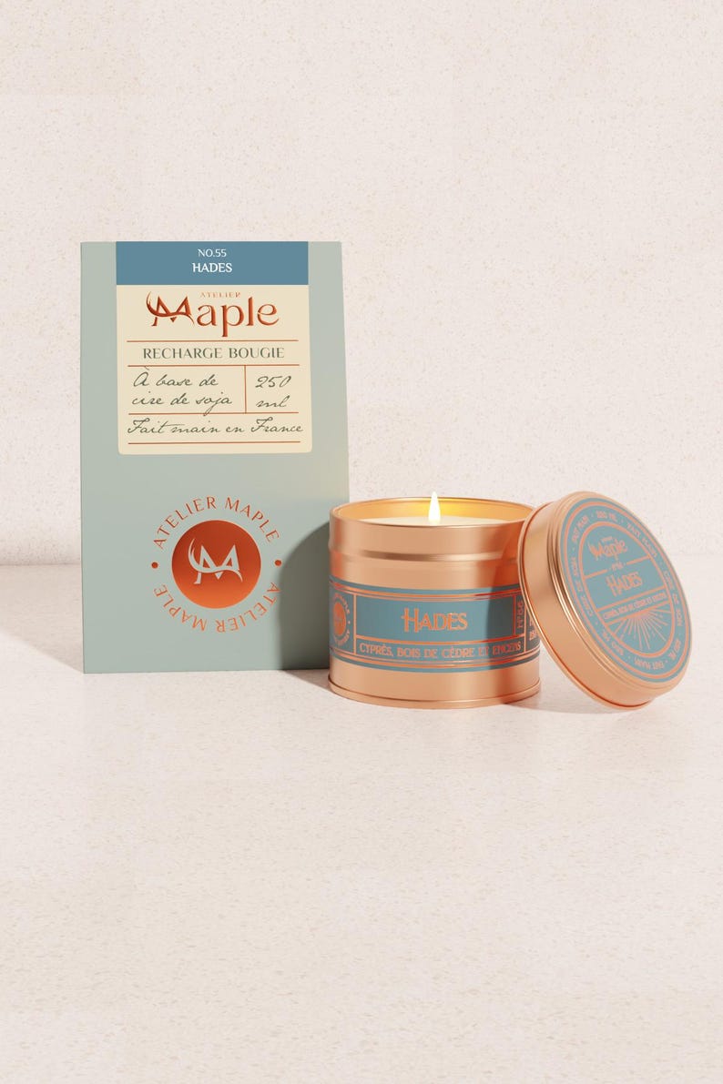 HADES Candle | Cedar, Cypress, Incense, Vegan Candle, Greek Mythology, 100 ml | 250ml | 9oz | 4oz image 6
