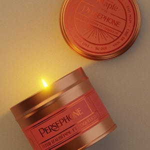 PERSEPHONE Candle | wild poppy, hawthorn, Vegan Candle, Floral Candle, Spring Candle, 100 ml | 250ml | 9oz | 4oz image 2