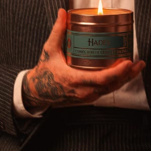HADES Candle | Cedar, Cypress, Incense, Vegan Candle, Greek Mythology, 100 ml | 250ml | 9oz | 4oz image 3