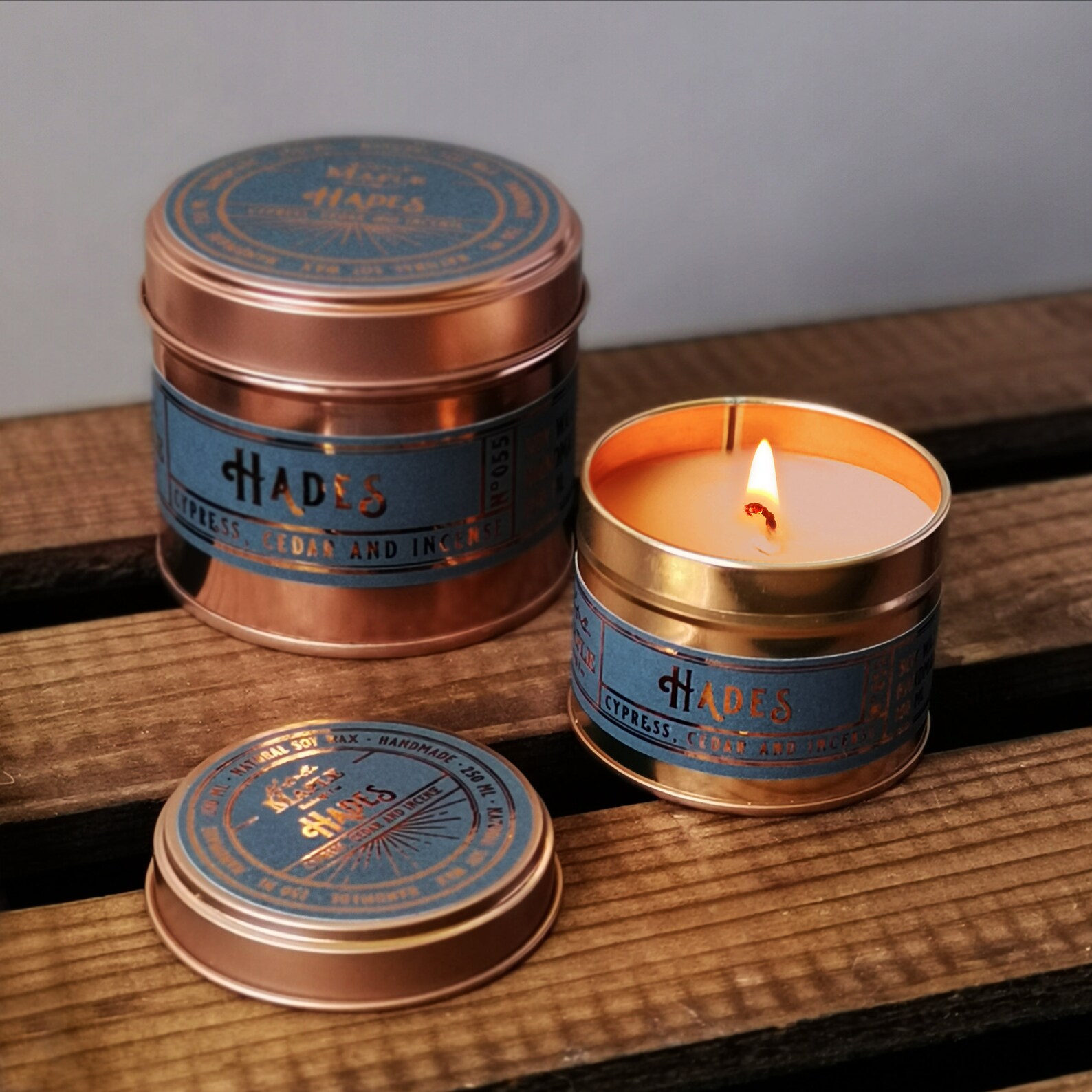 Greek Mythology Co HADES Candle Cedar Cypress Incense Etsy