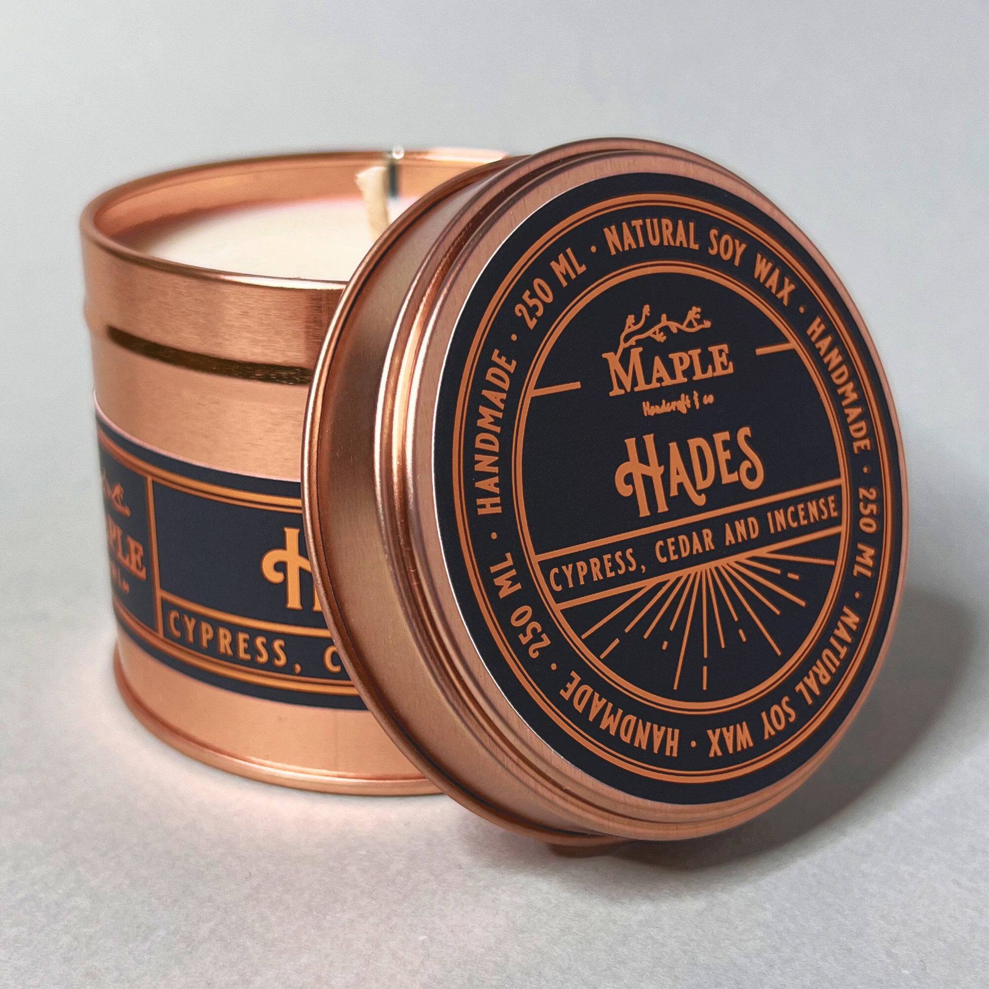 Greek Mythology Co HADES Candle Cedar Cypress Incense Etsy