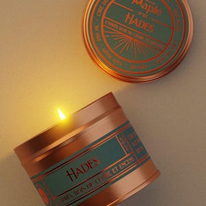HADES Candle | Cedar, Cypress, Incense, Vegan Candle, Greek Mythology, 100 ml | 250ml | 9oz | 4oz image 2