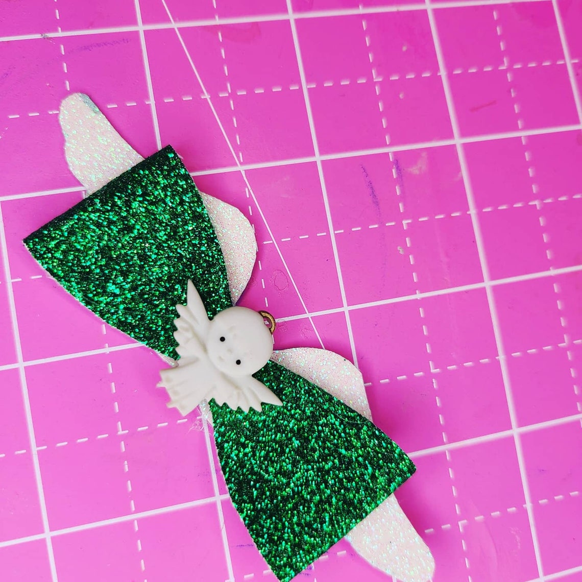 Angel Wings Hair Bow Angel hair clip Memorial Bow Wings Etsy