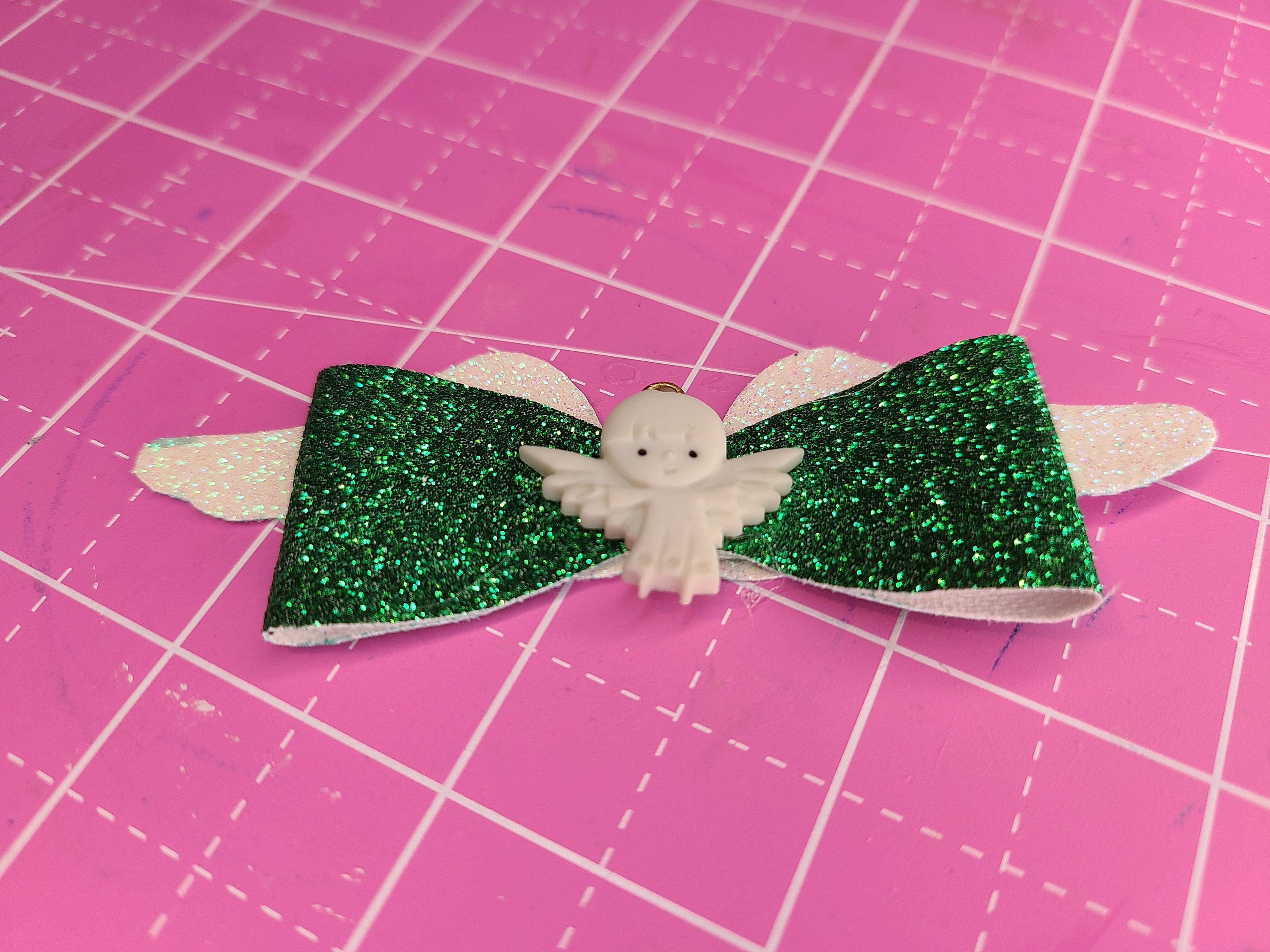 Angel Wings Hair Bow Angel hair clip Memorial Bow Wings Etsy