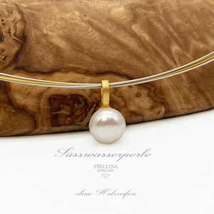 Pingente de Pérola Dourado