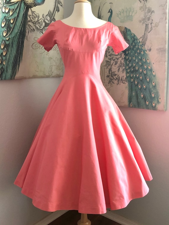 Vintage Jonathan Logan Coral Cotton Dress size S