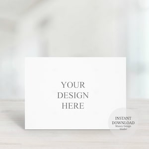 Minimalist Card Mockup: Wedding & Birthday Invitation (Digital File)
