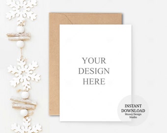 Download Winter Card Mockup Etsy