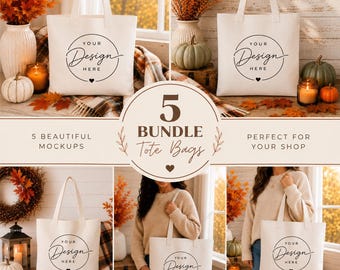 Fall T-Shirt Mockup Bundle | Neutral Flat Lay Lifestyle Stock Photos (Digital Download)