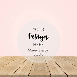 Wood Shelf Background Mockups, Digital Background Mockup, Background Mockup, Stock Photo, Background Mockup, Pink
