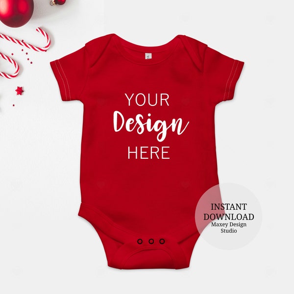 Red Bodysuit Etsy