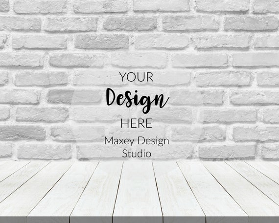 Gray Brick Product Display Mockup: Digital Backdrop (JPEG)