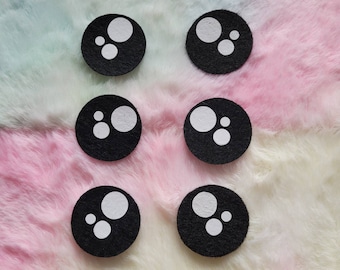 felt eyes • felt eyes • felt eyes for amigurumi • felt eyes for kawaii • 35mm felt eyes .1.3 inch safety eyes for crochet . D.I.Y.