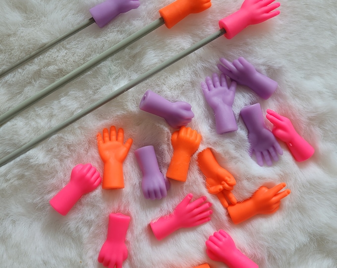 knitting needle stoppers . needle stopper for knitting needles . knitting needle accessories . point protectors . Knitting needle protectors . knitting . gift DIY