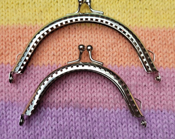 Wallet clasp. Wallet buckle. Purse frame. DIY craft. Crochet wallet clasp. Wallet clip. Clutch DIY bag.