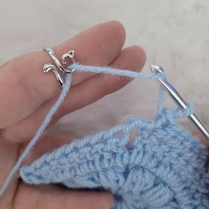 Sibba Braided Knitting Crochet Yarn Holder Ring Accessories Stitch Counters  Crocheting Tools Finger Guide Blocking Loop Loom Notions Adjustable