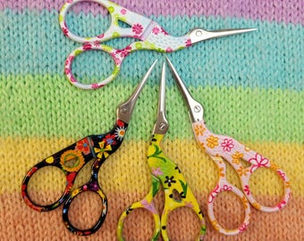 Scissors. Hobby scissors. Embroidery scissors. Crochet tools. Sewing scissors. Tailor's scissors. Thread scissors. DIY. Crochet scissors. Scissors
