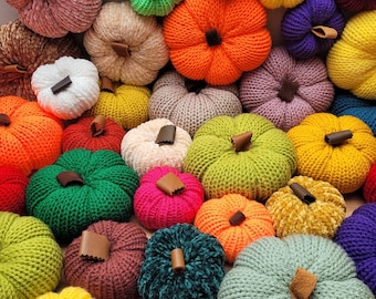Knitted pumpkins. Handmade pumpkins. Decorative pumpkins. Fall decoration. Home decoration. Halloween pumpkins. Pumpkins.