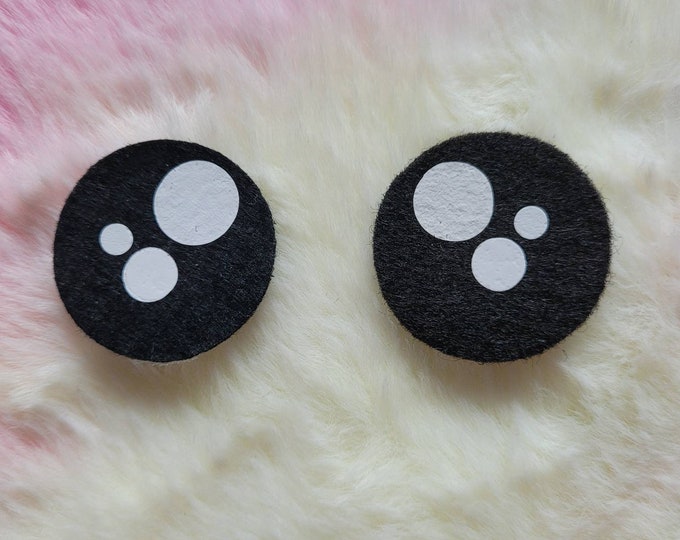 felt eyes • felteyes • felt eyes for amigurumi • felt eyes for kawaii • felt eyes for crocheted stuffed animals . safety eyes for crochet .