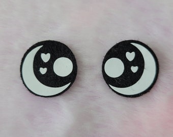 Felt eyes for crocheted stuffed animals. felt eyes for crochet . Felt eyes for knitting . safety eyes for crochet . felt eyes for plushie . DIY