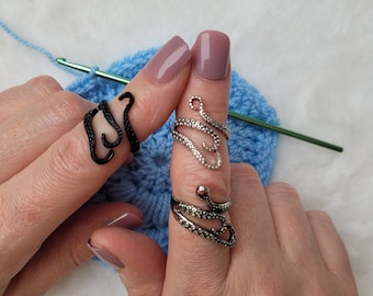 Octopus crochet or knitting ring is a yarn tension aid for crocheting and knitting.