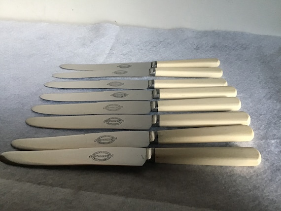 Set of Vintage Steak Knives by United America Cutlery Made in USA -   Israel