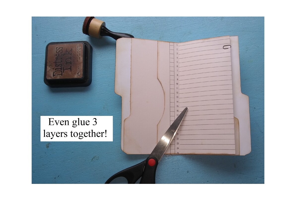 File Folder/ledger Junk Journal Kit Etsy