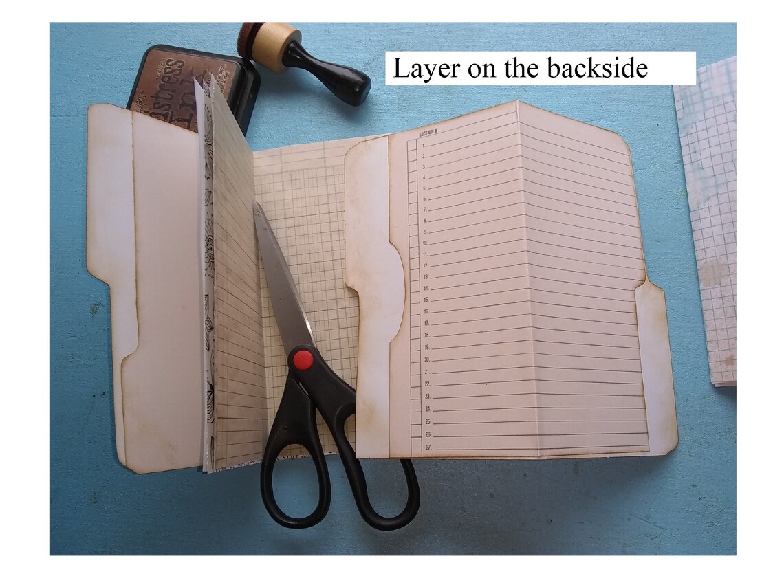 File Folder/ledger Junk Journal Kit Etsy