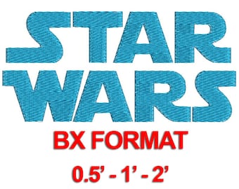 Star Wars Font - 3 Sizes BX Embroidery Font, Machine Embroidery Font, BX Font - Best Seller Alphabets - Instant Download