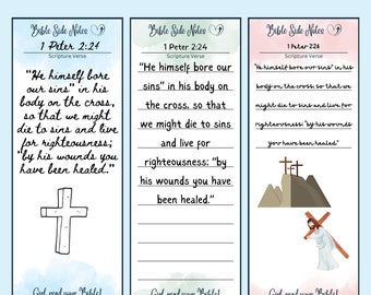 Bible Side Notes | Bible Post-It® Notes | Bible Journaling Tool | Bible Sticky Notes | Christian Gifts | Bible Study | Margin Bible Notes