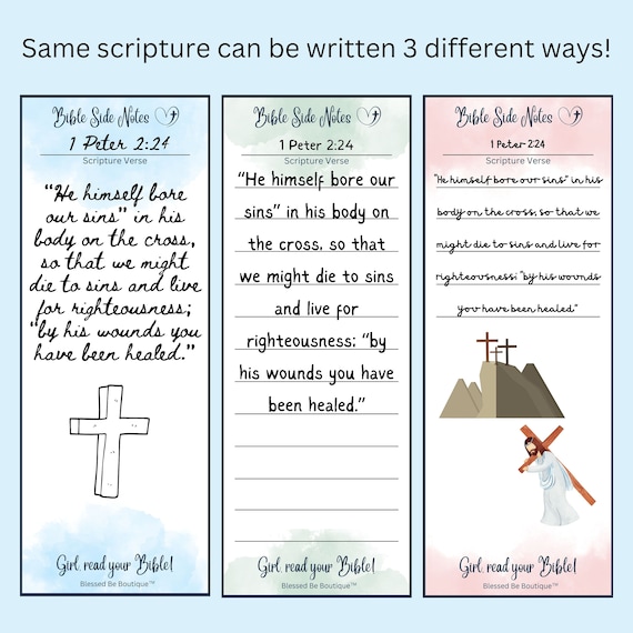 Bible Side Notes Bible Post-it® Notes Bible Journaling Tool Bible Sticky  Notes Christian Gifts Bible Study Margin Bible Notes 