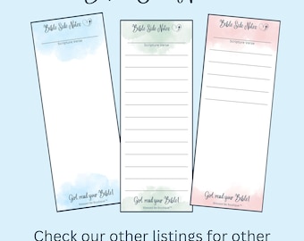 Bible Side Notes | Bible Journaling Tool | Bible Notes | Bible Sticky ...