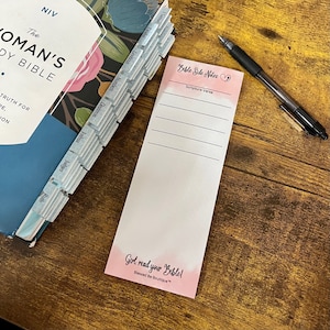 Bible Side Notes w/ Lines | Bible Journaling Tool | Bible Notes | Bible Sticky Notes | Christian Gifts | Bible Study Sticky Notes | 3 Colors