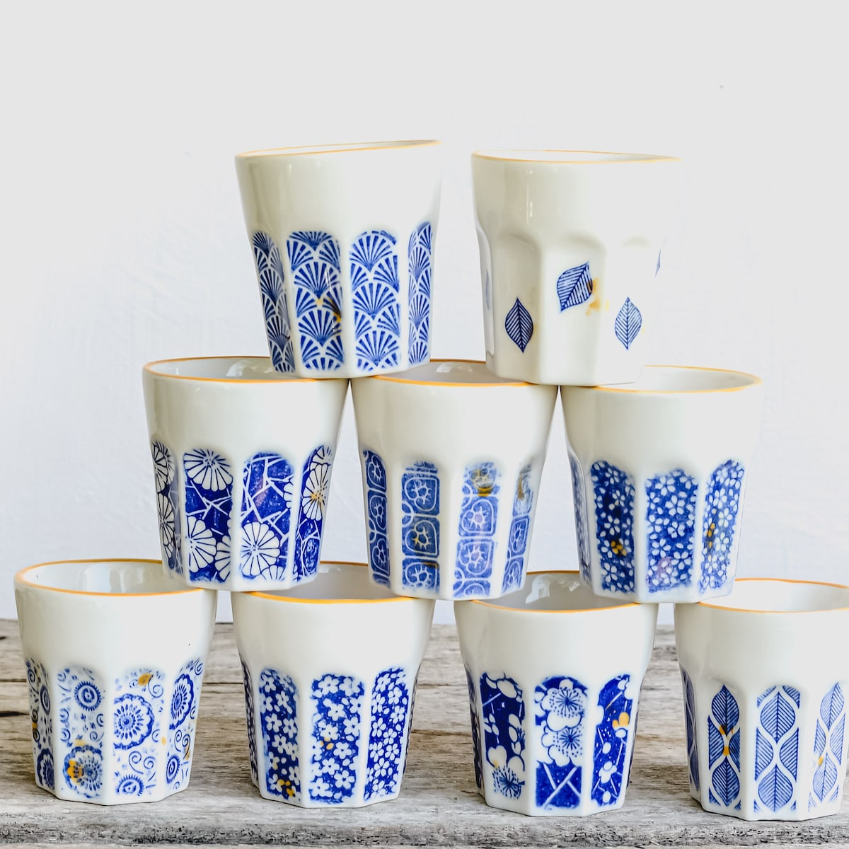 Blue Pottery Cortado Cups - Etsy