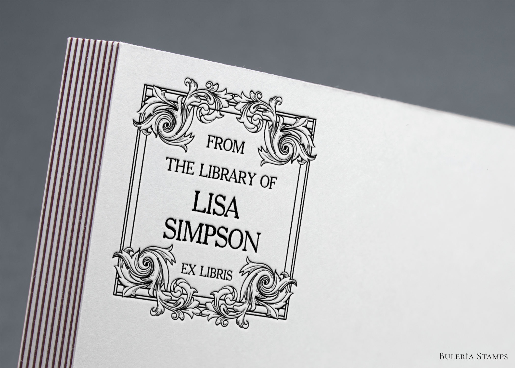 Vintage Frame Stamp Ex Libris Book Stamp Ex Libris Stamp Etsy