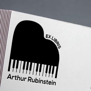 PIANO, boekstempel, ex libris-stempel, bibliotheekstempel, uit de bibliotheek van, ex-libris-rubberstempel, ex-librisstempel, pianostempel