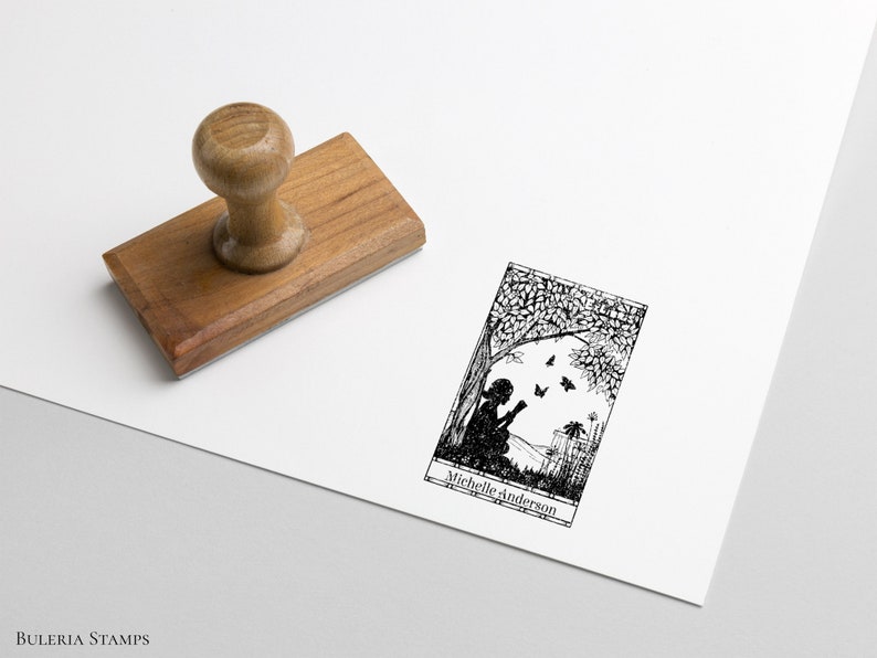 Library Stamp Ex Libris Rubber Stamp Girl Reading In The Garden Custom Rubber Stamp Ex Libris Library Stamp Ex Libris Rubber Stamp Girl Reading In The Garden Custom Rubber Stamp Ex Libris