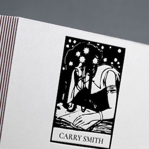 Timbro per libri, timbro ex libris, timbro per biblioteca, timbro in gomma ex libris, ex libris, timbro per calligrafia, timbro in gomma personalizzato, timbro per ex libris.