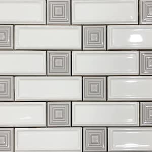Mythical Square  Seashell Mosaic Tile 12&quot;x12&quot;