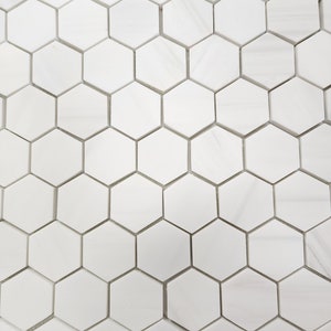 Bianco Dolomite Hexagon 2 Mosaic Tile image 7