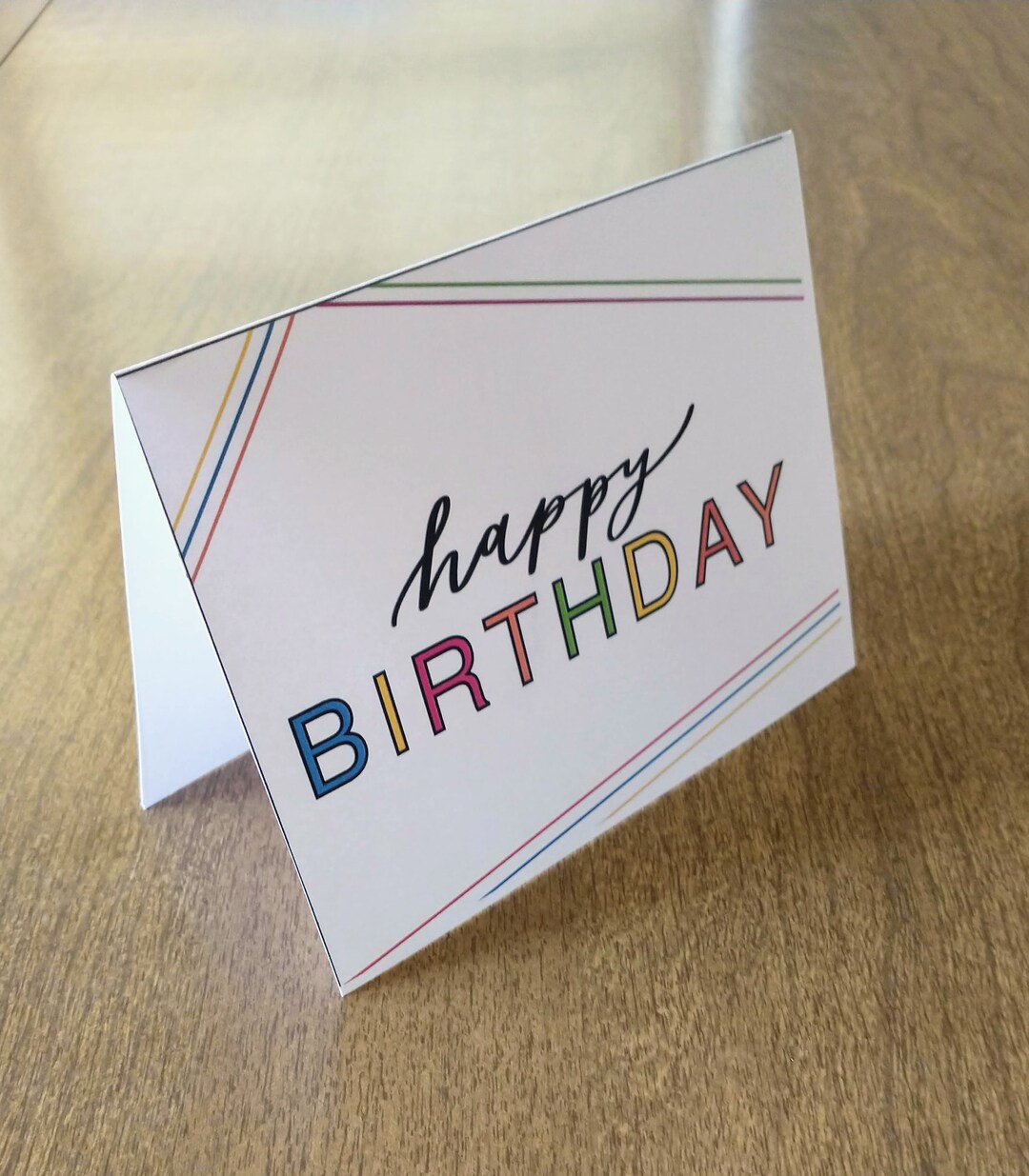 Printable Retro Happy Birthday Cards | Birthday Cards | Handlettered ...