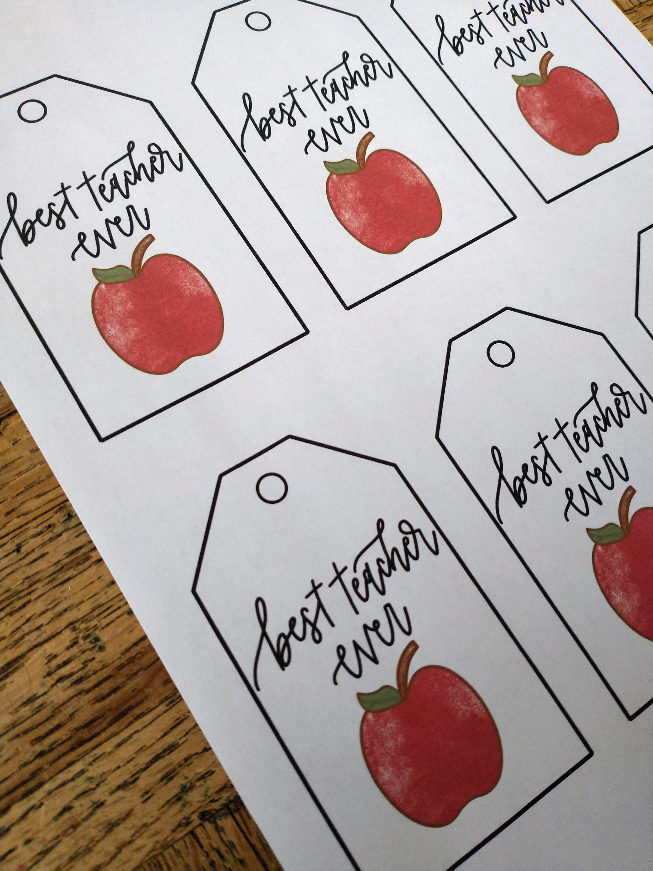 Teacher Printable Gift Tags Best Teacher Teacher Appreciation Tags Teacher Printable Gift Tags Best Teacher Teacher Appreciation Tags