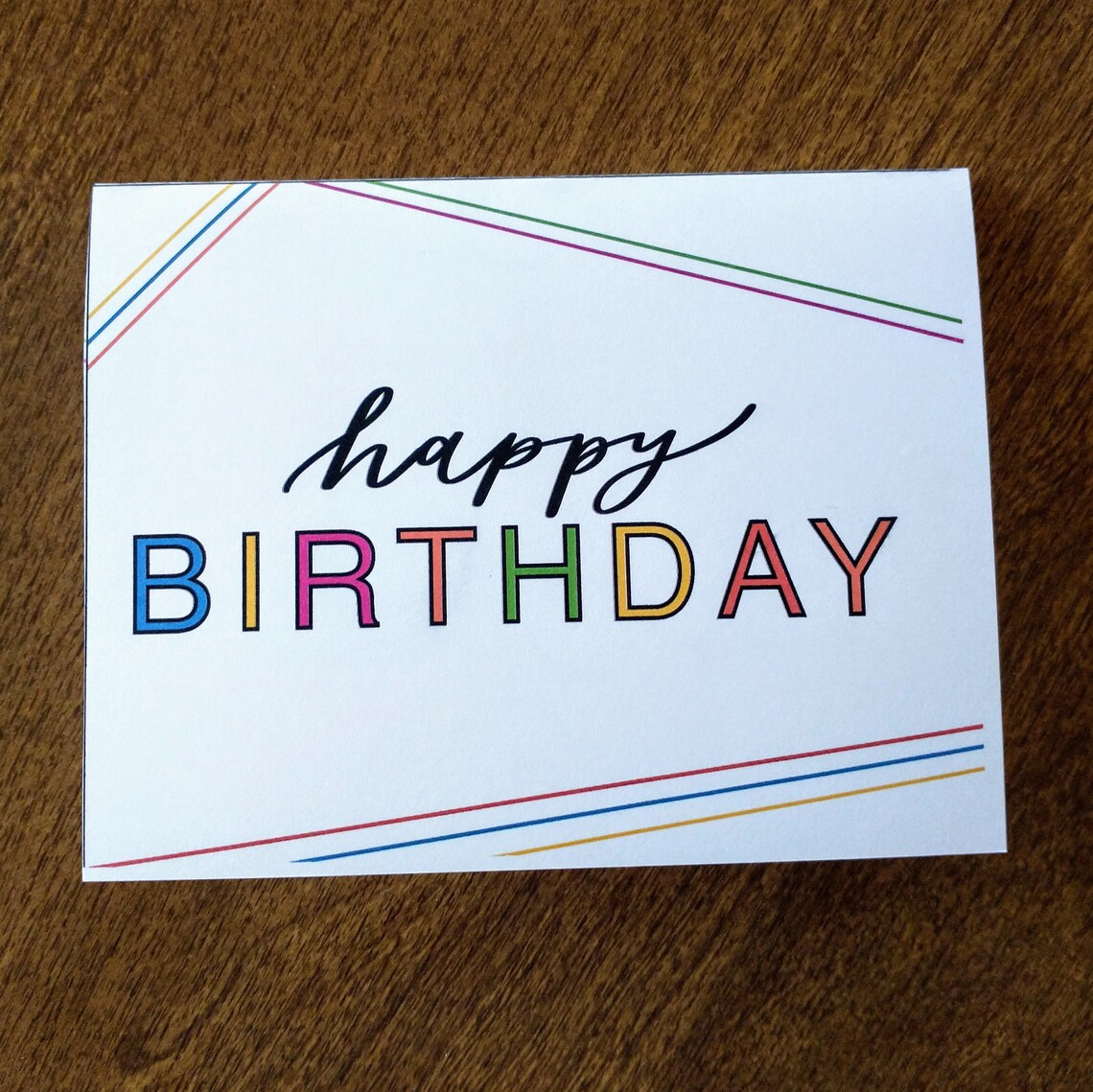Printable Retro Happy Birthday Cards | Birthday Cards | Handlettered ...