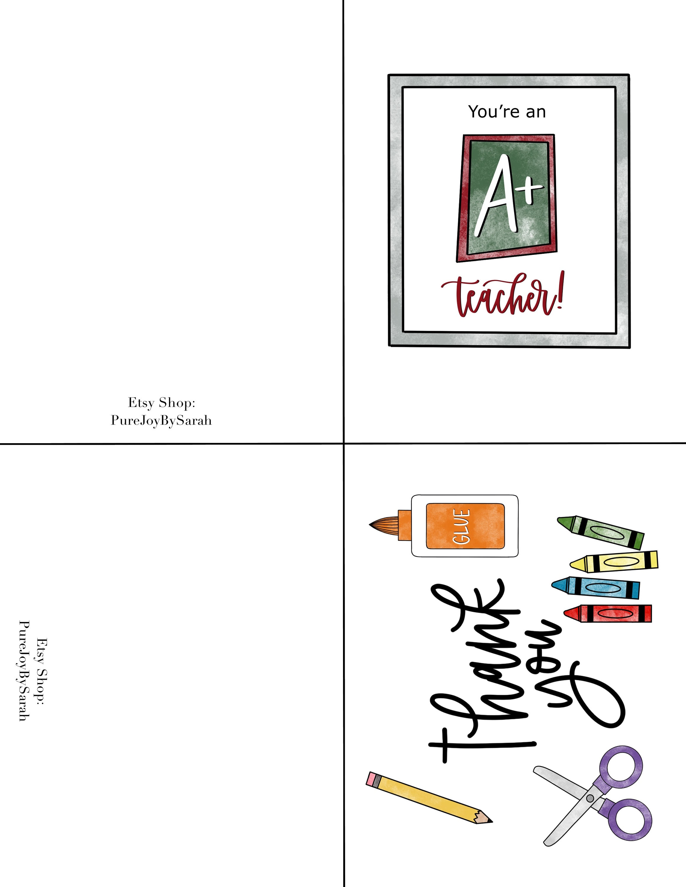 teacher appreciation cards printable – Image 7